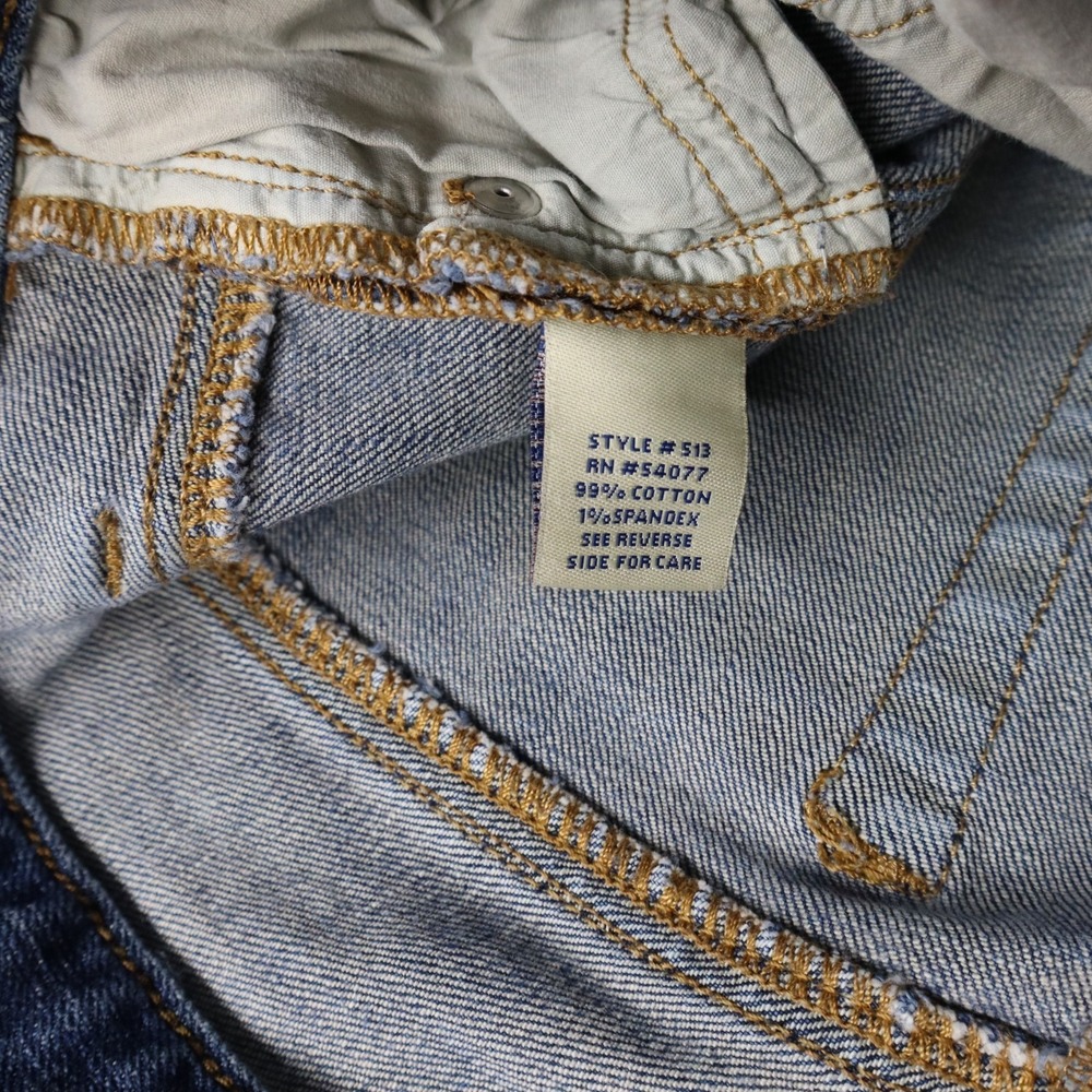 Cabi Jeans Womens 4 513 Low-Rise Straight Leg Stretch Flex Distressed Denim Blue - Picture 6 of 13